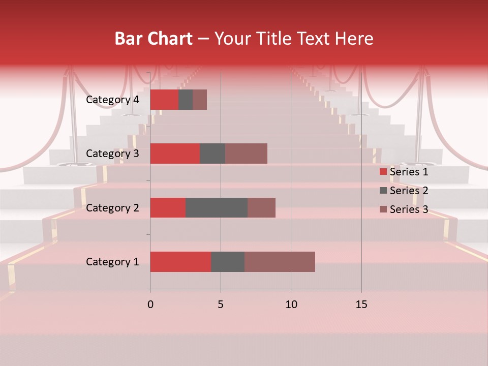 Award Stair Isolated PowerPoint Template