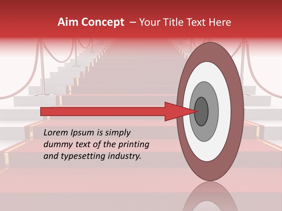 Award Stair Isolated PowerPoint Template