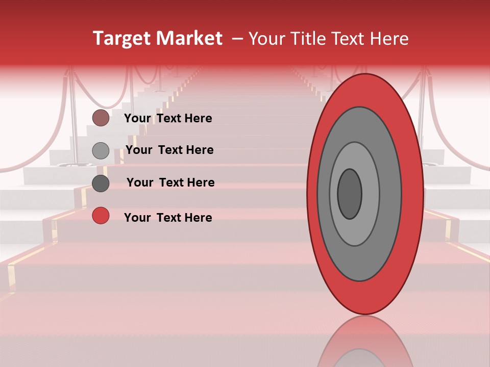 Award Stair Isolated PowerPoint Template