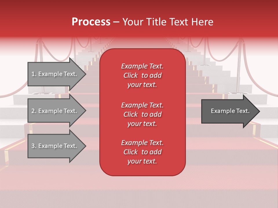 Award Stair Isolated PowerPoint Template