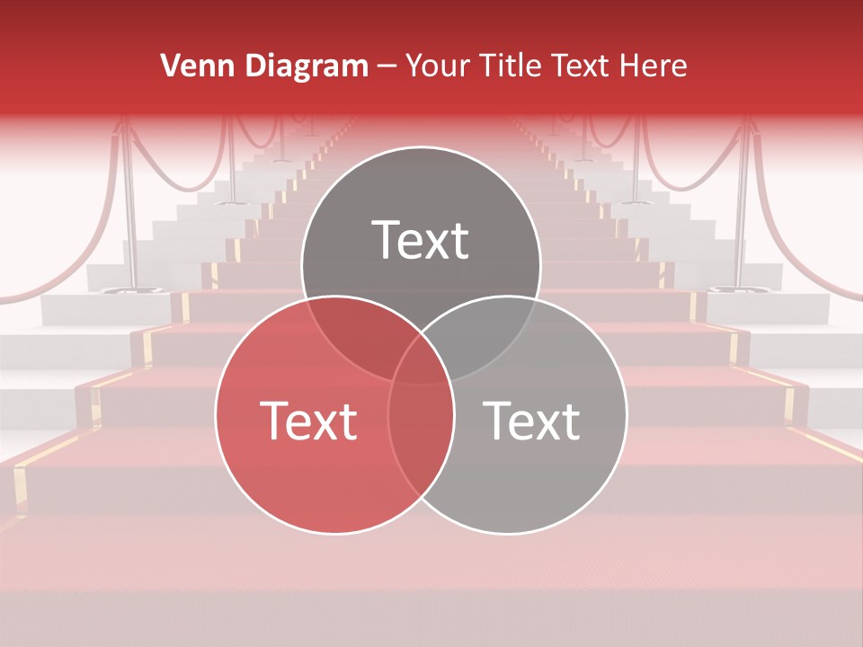 Award Stair Isolated PowerPoint Template