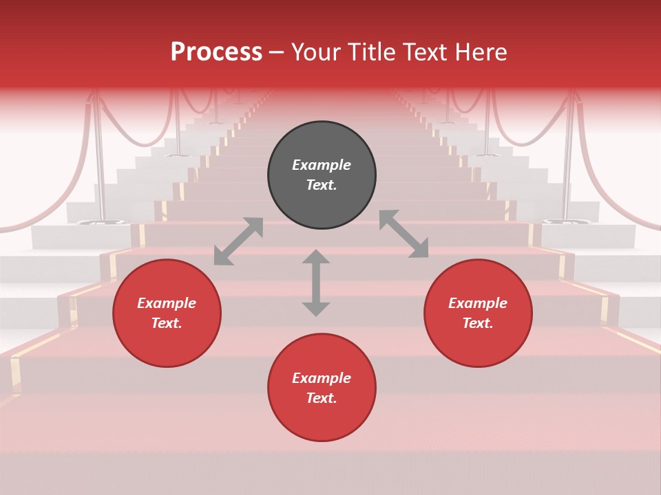 Award Stair Isolated PowerPoint Template