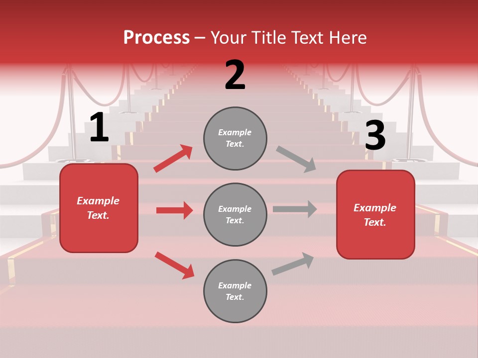 Award Stair Isolated PowerPoint Template