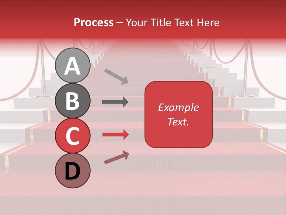 Award Stair Isolated PowerPoint Template
