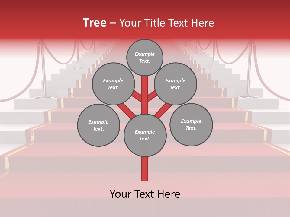 Award Stair Isolated PowerPoint Template