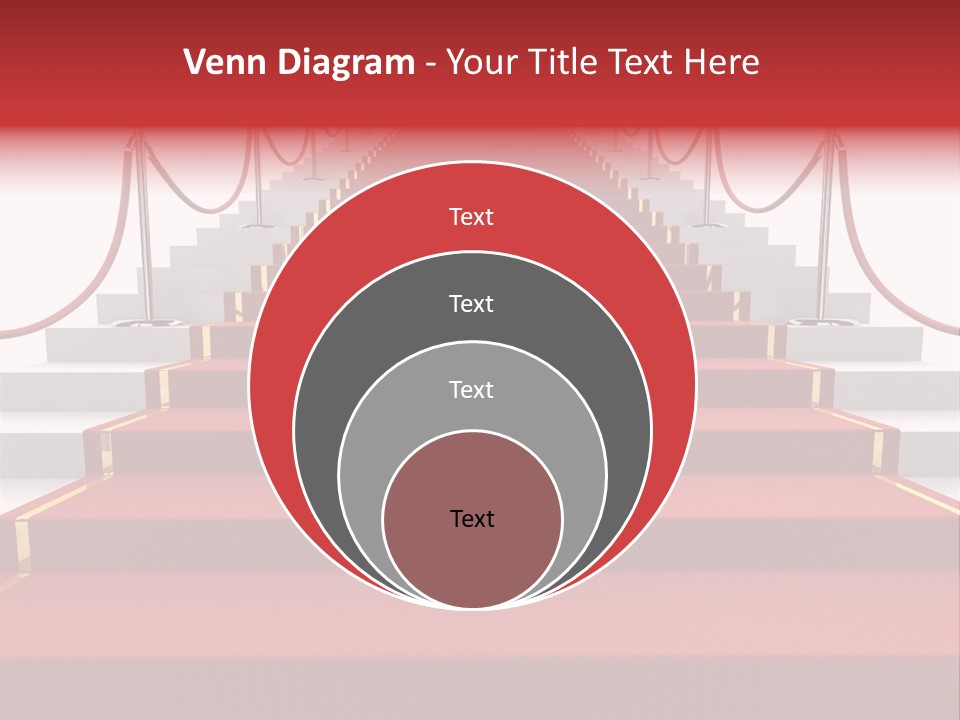 Award Stair Isolated PowerPoint Template