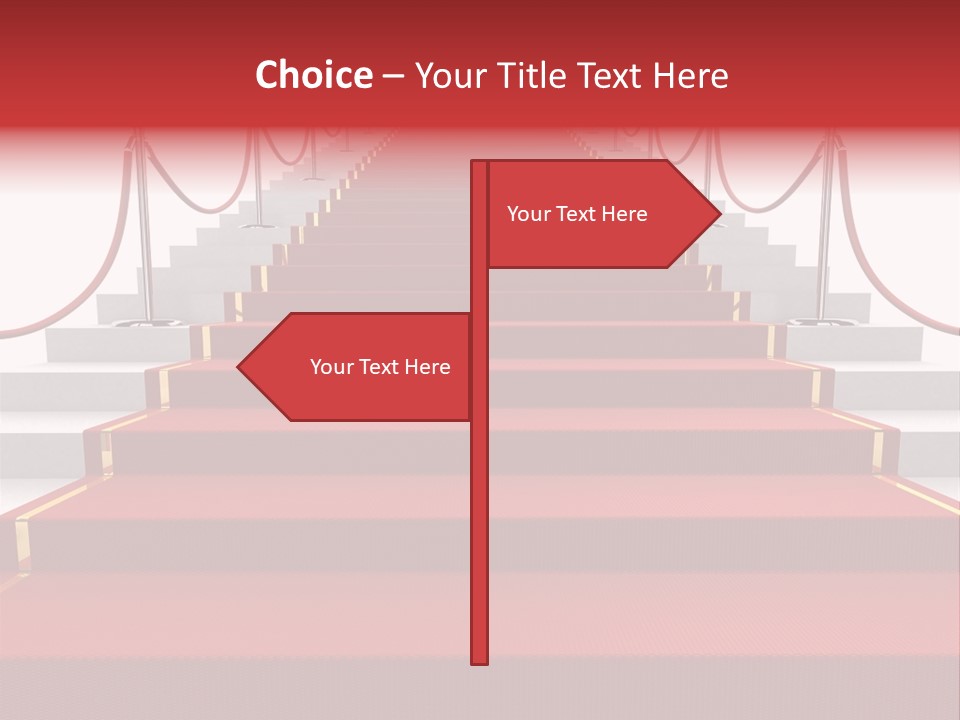 Award Stair Isolated PowerPoint Template