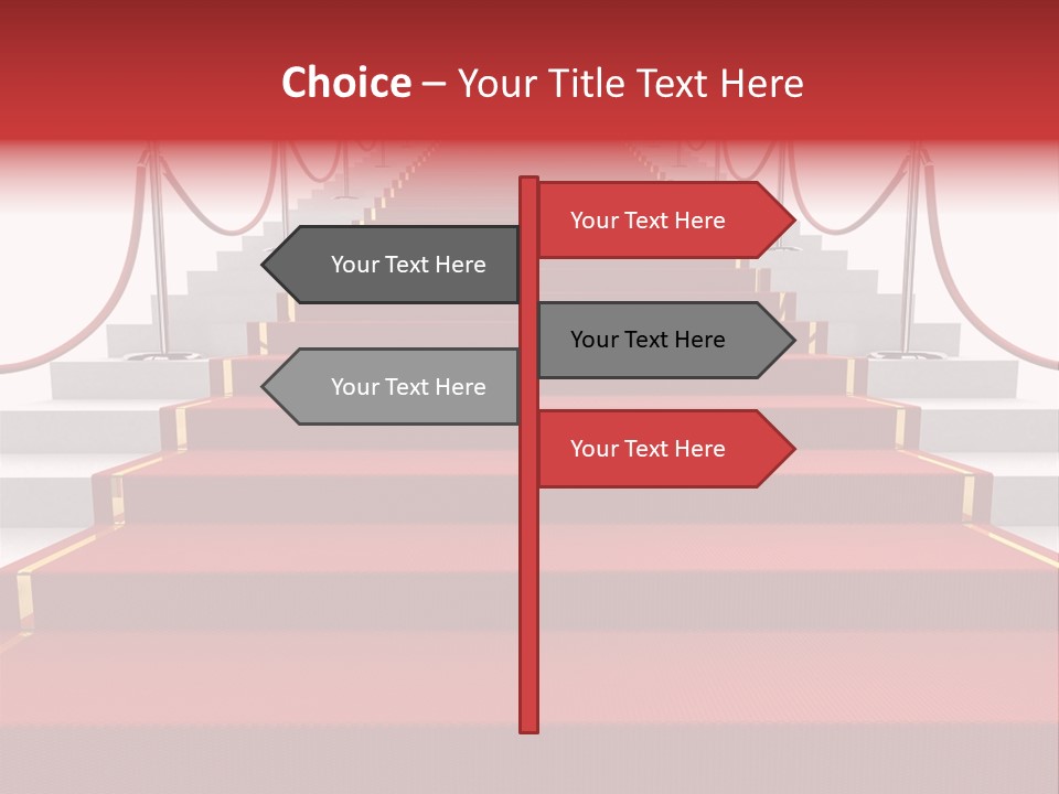 Award Stair Isolated PowerPoint Template