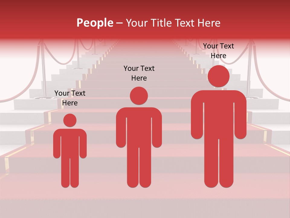 Award Stair Isolated PowerPoint Template