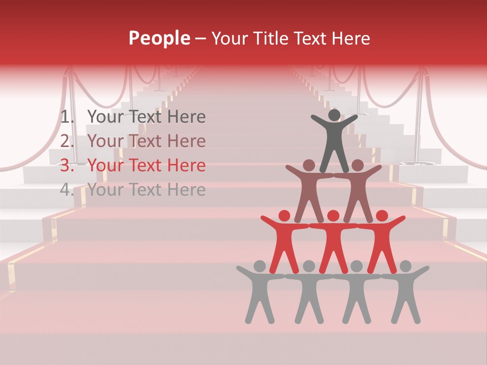 Award Stair Isolated PowerPoint Template