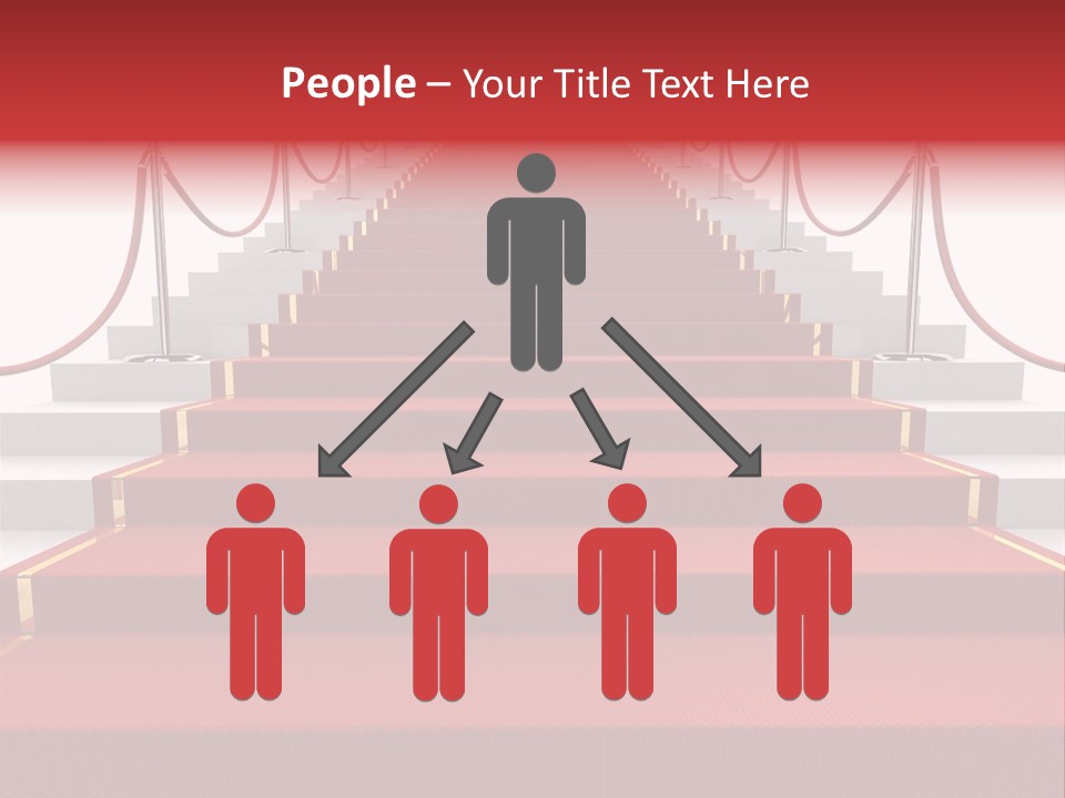 Award Stair Isolated PowerPoint Template