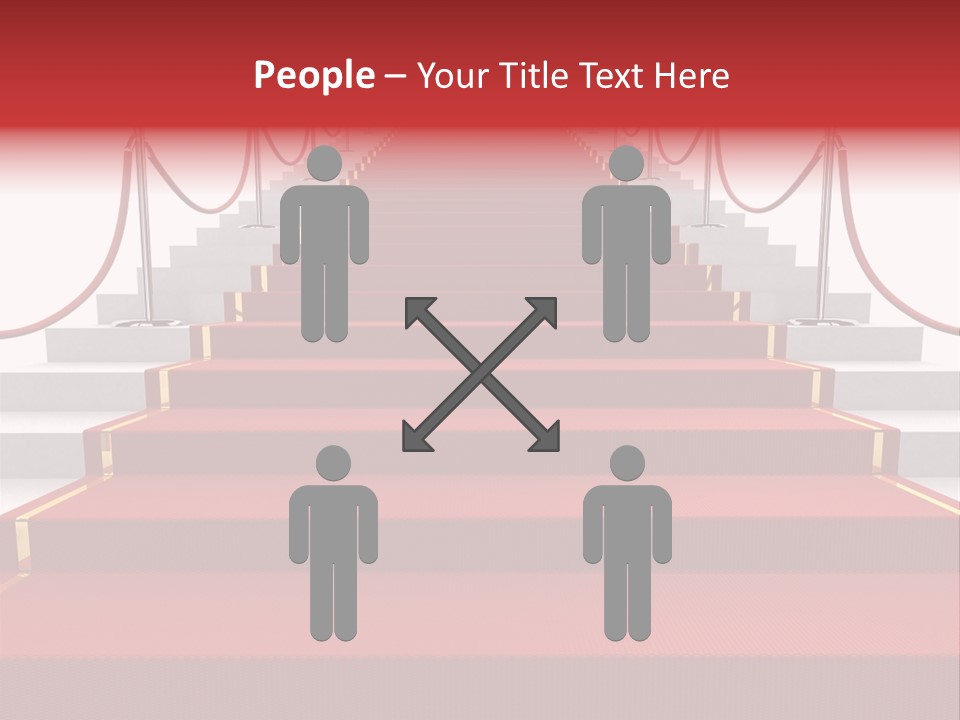 Award Stair Isolated PowerPoint Template