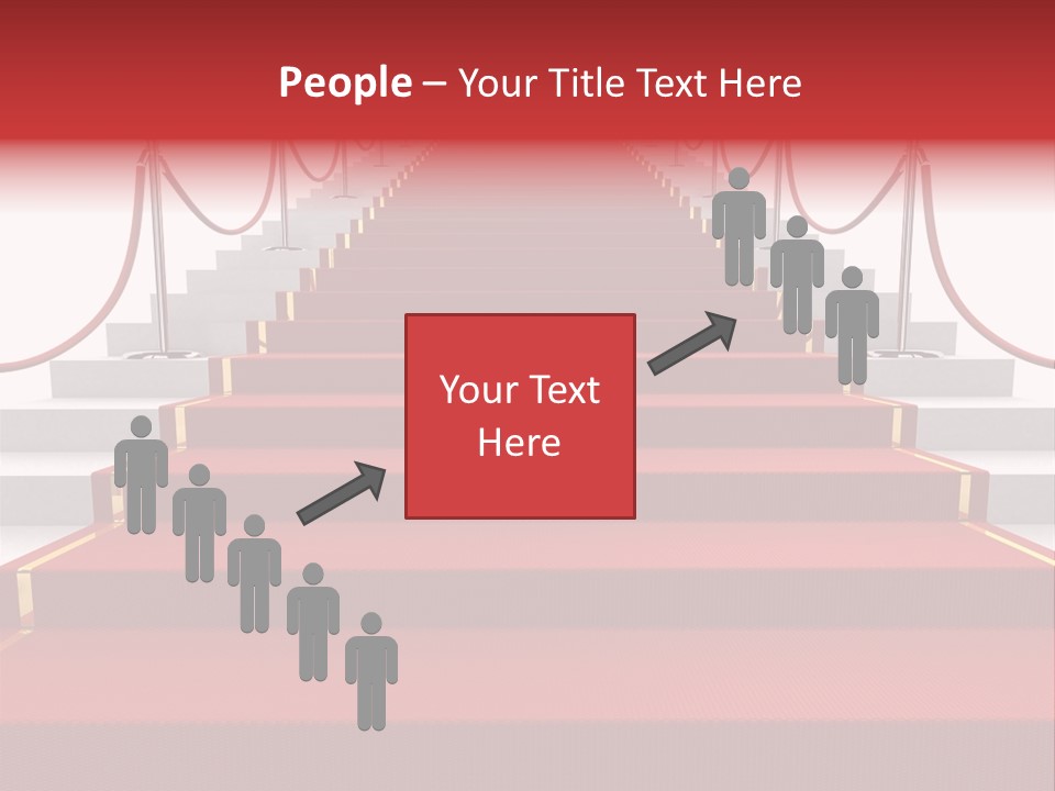 Award Stair Isolated PowerPoint Template
