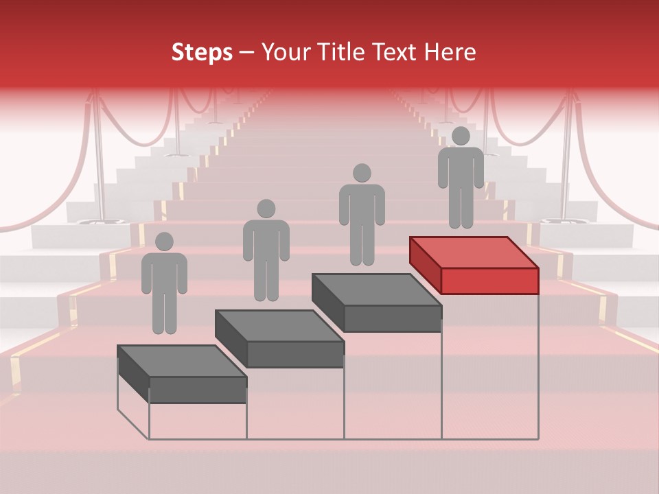 Award Stair Isolated PowerPoint Template