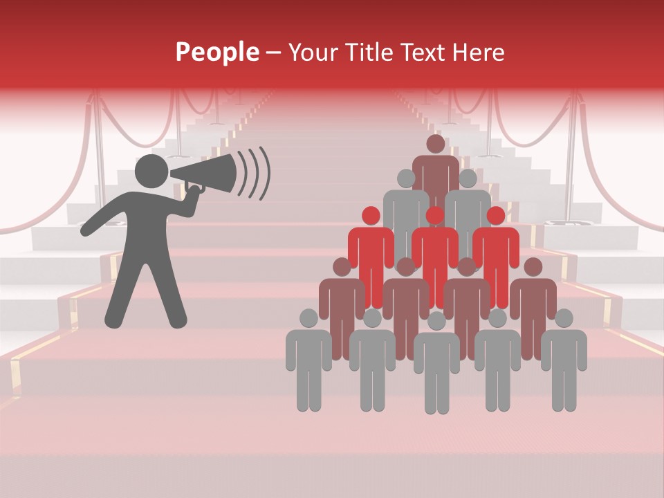 Award Stair Isolated PowerPoint Template