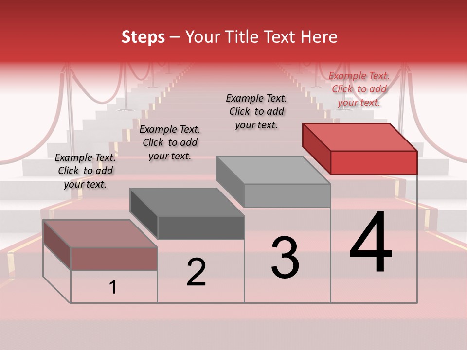 Award Stair Isolated PowerPoint Template