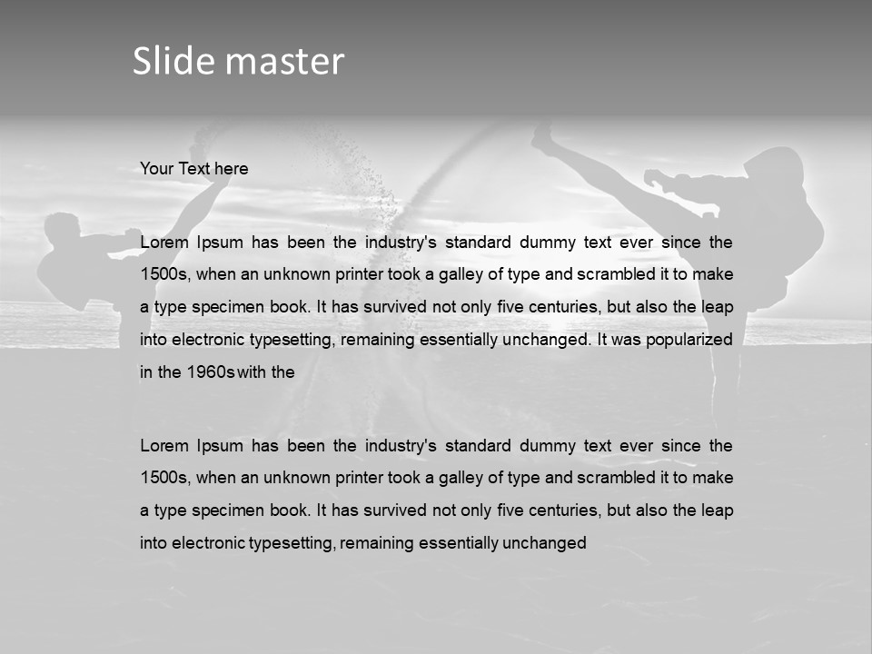 Male Martial Power PowerPoint Template