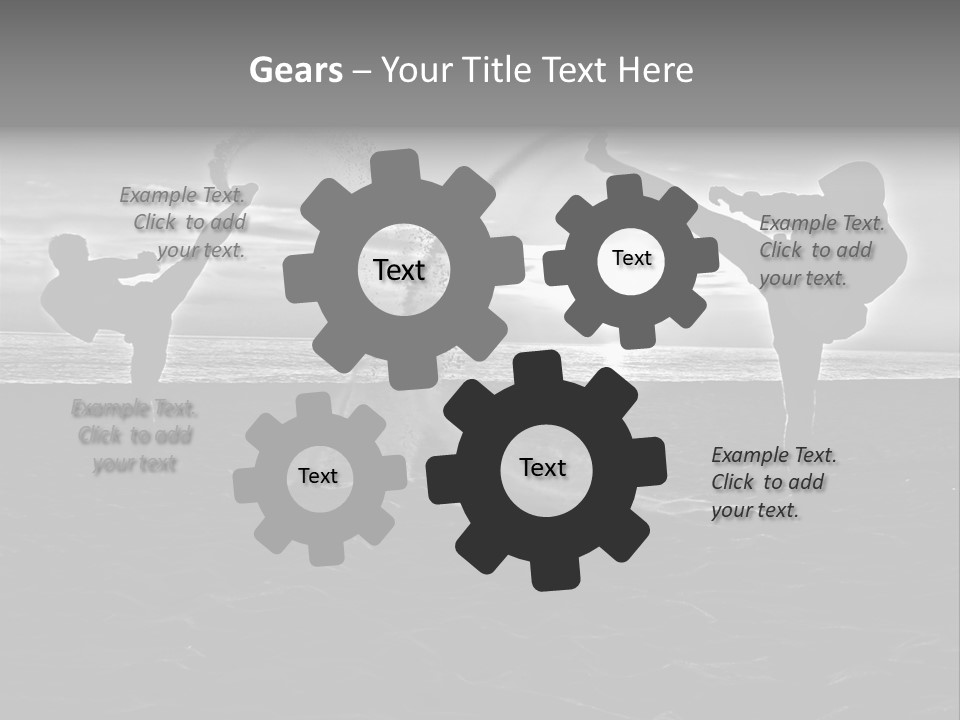 Male Martial Power PowerPoint Template