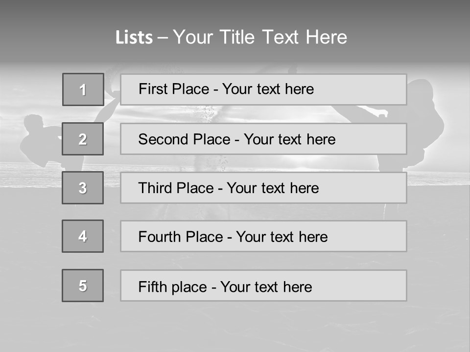 Male Martial Power PowerPoint Template