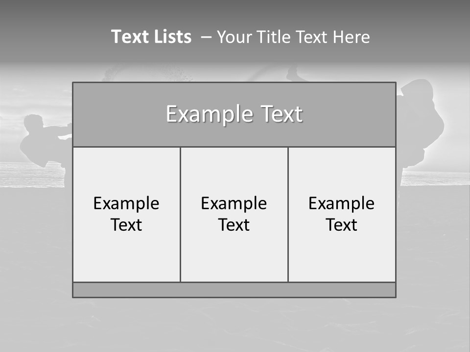 Male Martial Power PowerPoint Template