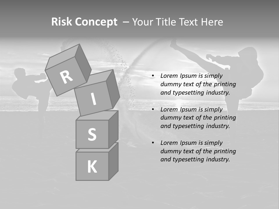 Male Martial Power PowerPoint Template