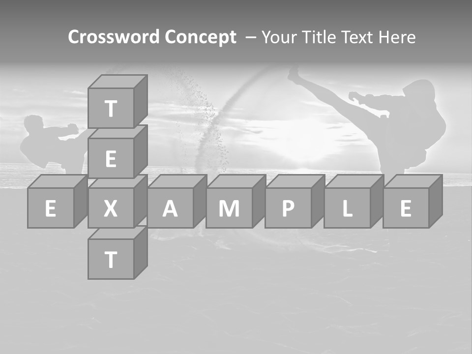 Male Martial Power PowerPoint Template