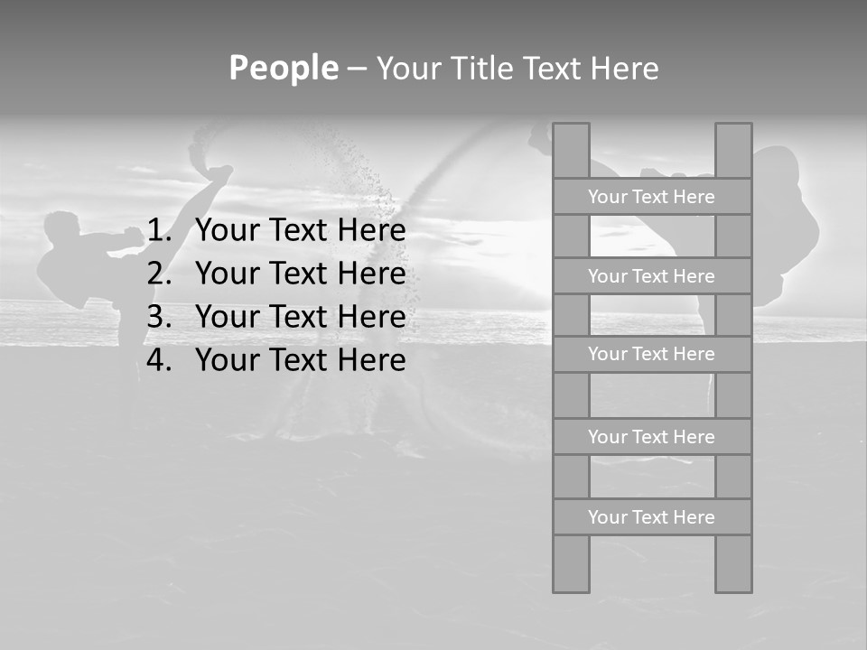 Male Martial Power PowerPoint Template