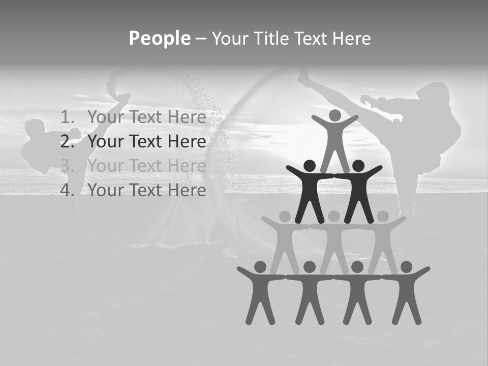 Male Martial Power PowerPoint Template