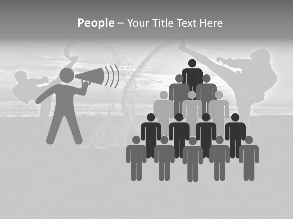 Male Martial Power PowerPoint Template