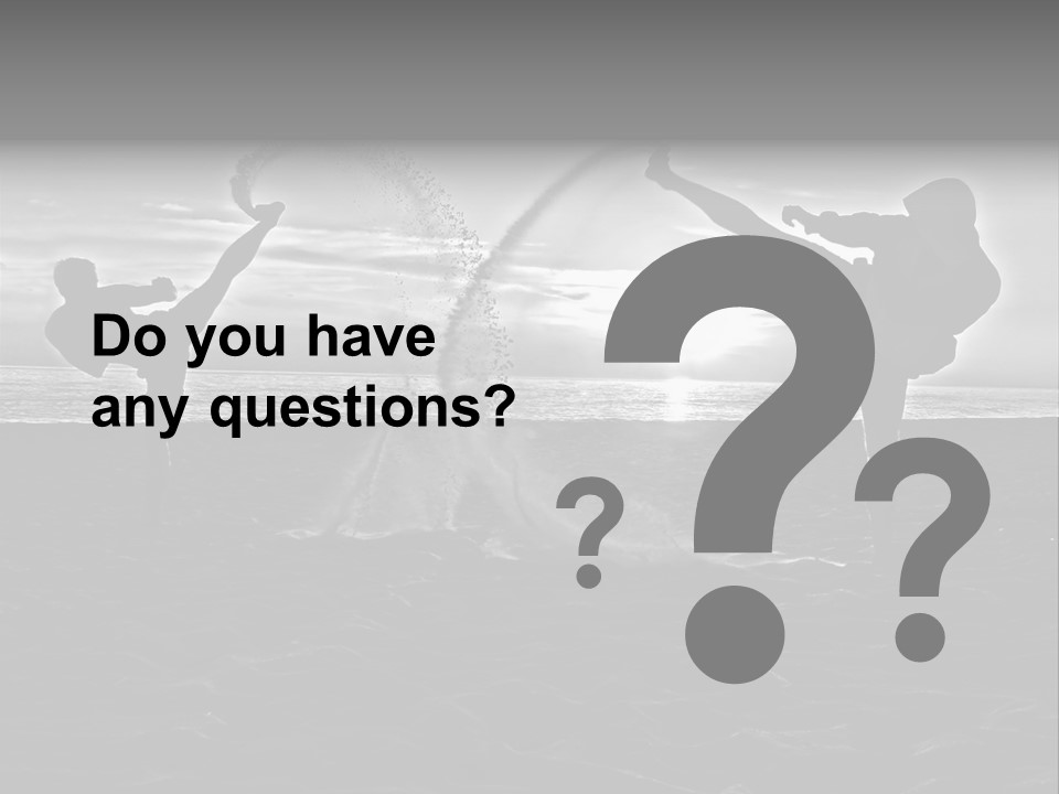 Male Martial Power PowerPoint Template