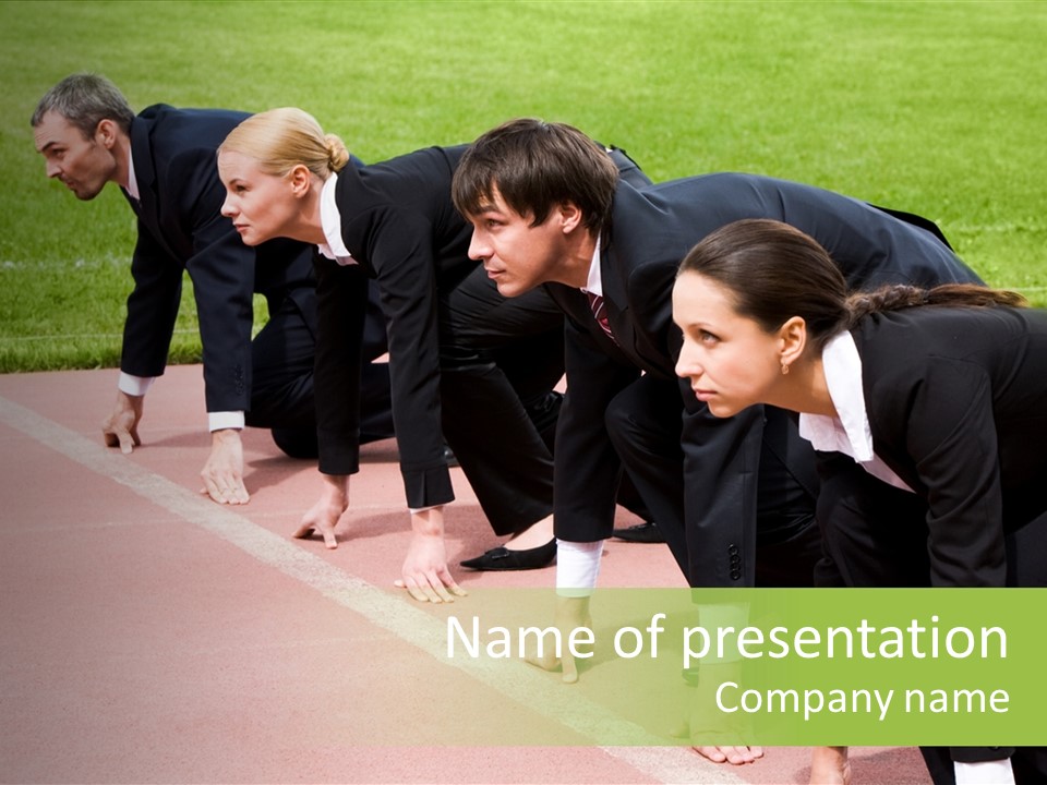 Athlete Leadership Contender PowerPoint Template