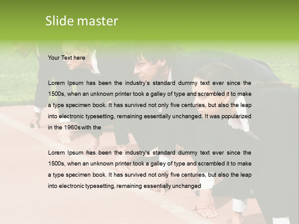 Athlete Leadership Contender PowerPoint Template
