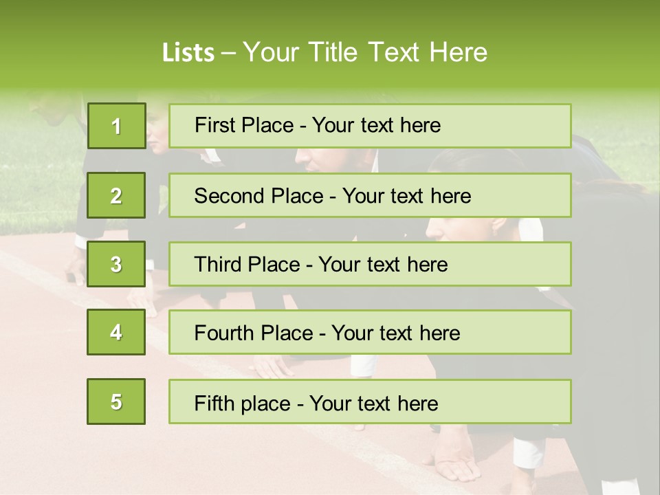 Athlete Leadership Contender PowerPoint Template