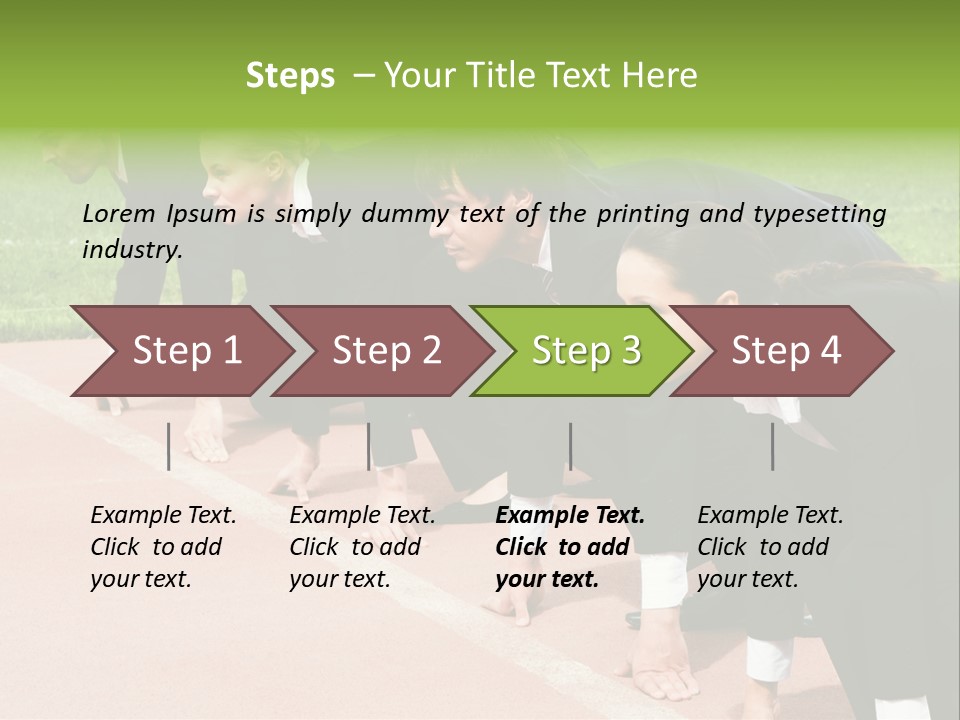Athlete Leadership Contender PowerPoint Template