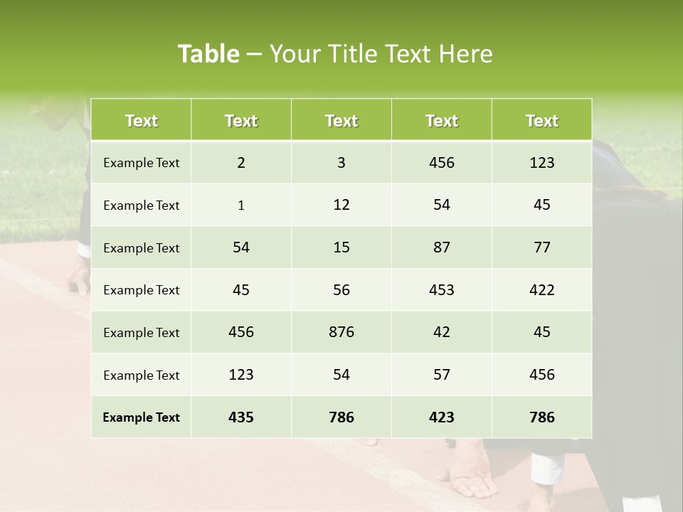 Athlete Leadership Contender PowerPoint Template