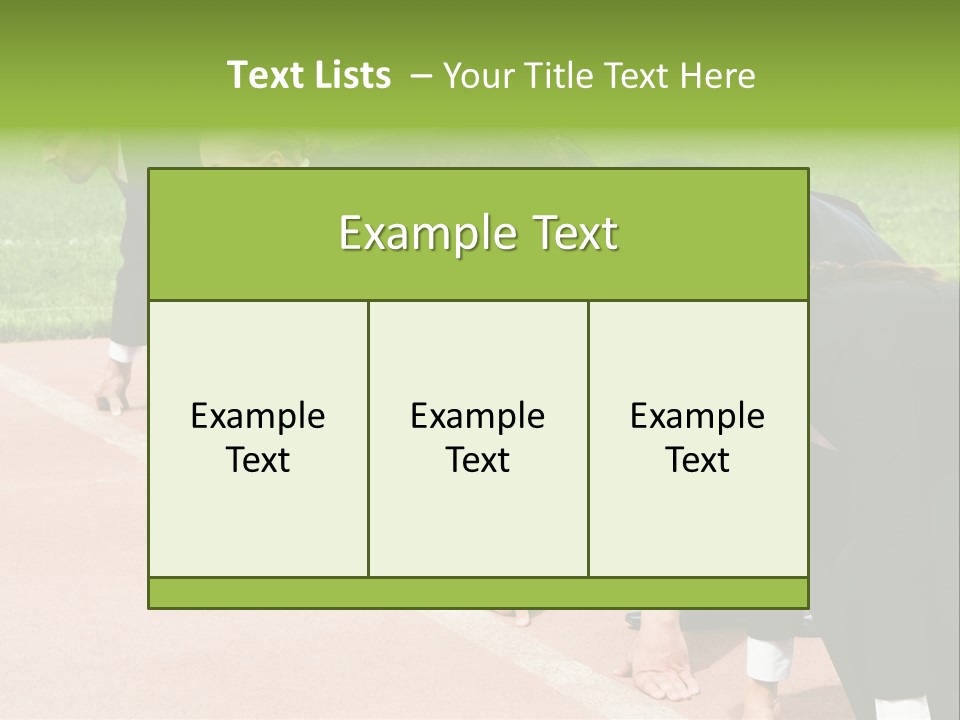 Athlete Leadership Contender PowerPoint Template