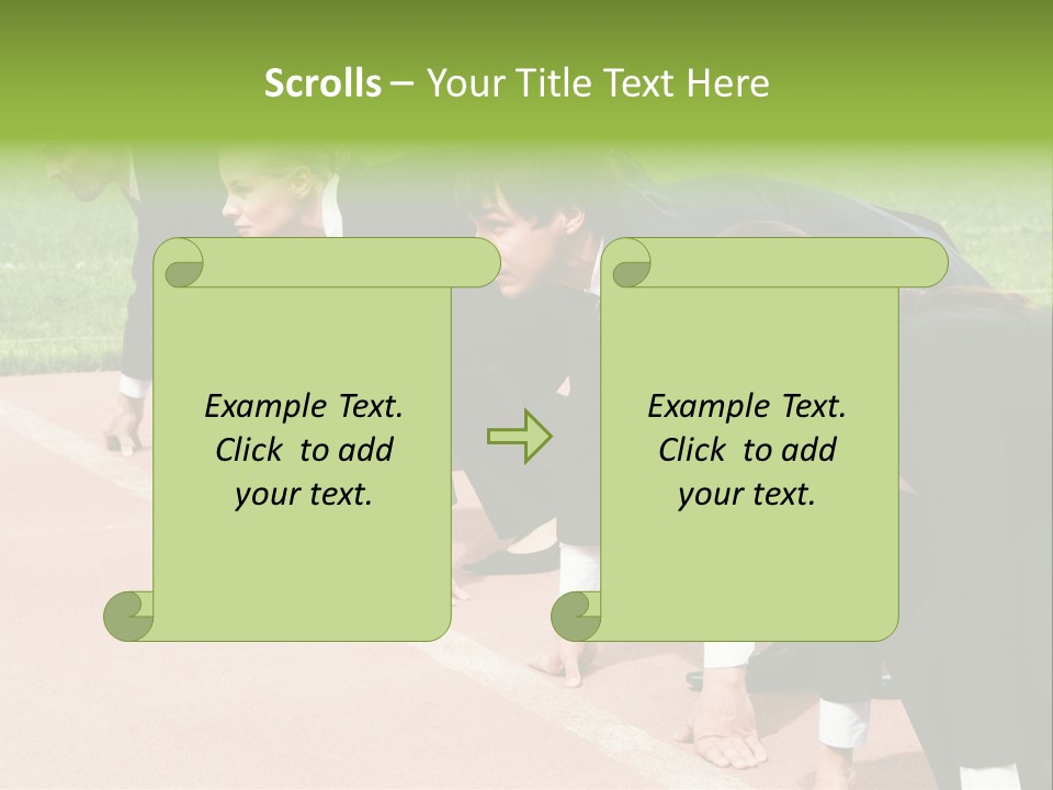 Athlete Leadership Contender PowerPoint Template