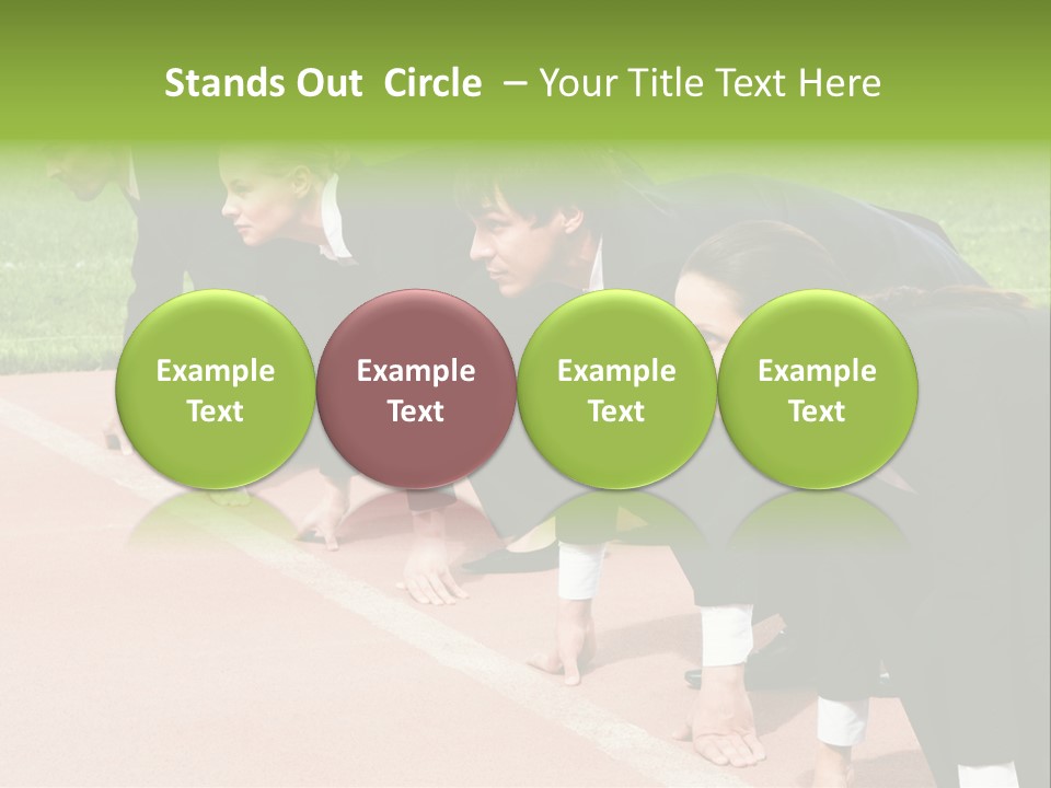 Athlete Leadership Contender PowerPoint Template