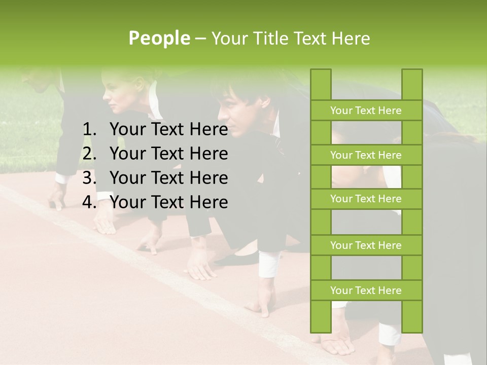 Athlete Leadership Contender PowerPoint Template