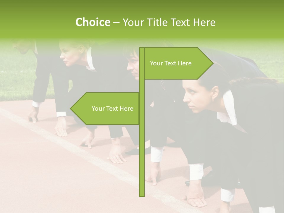 Athlete Leadership Contender PowerPoint Template