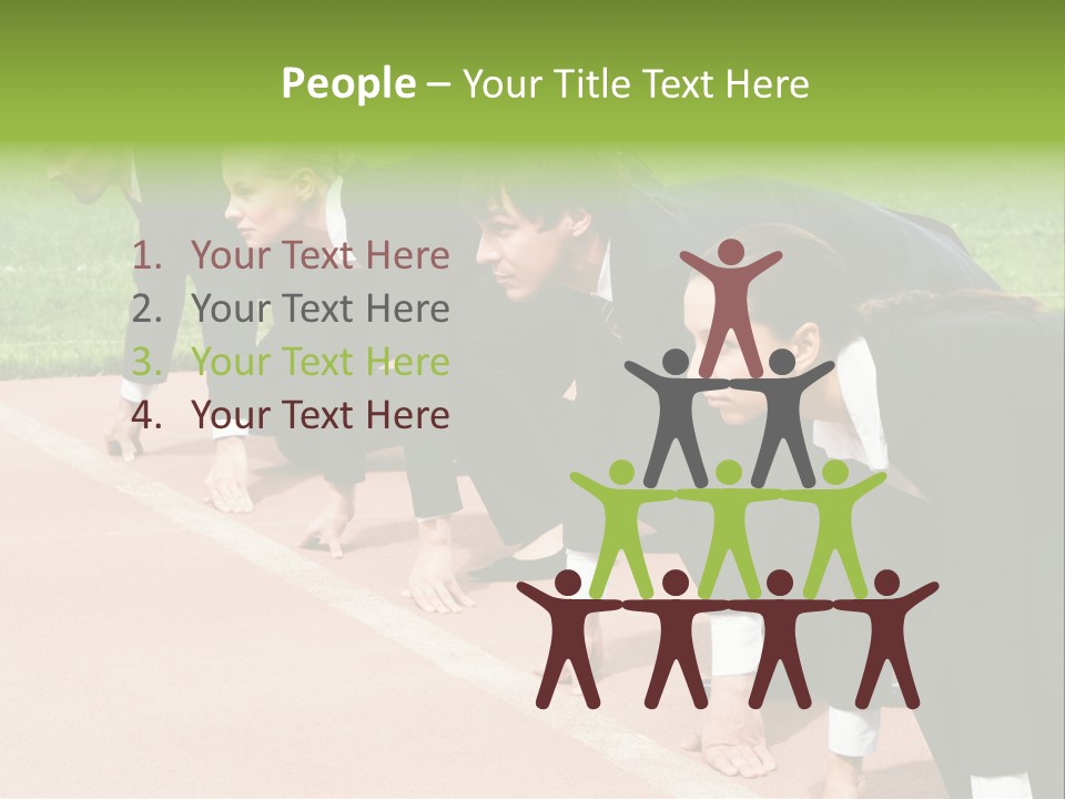 Athlete Leadership Contender PowerPoint Template