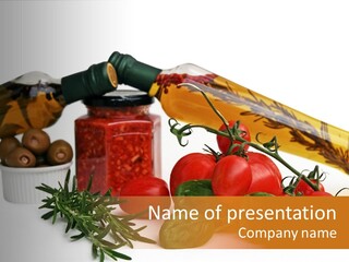 Italy Herb Ingredient PowerPoint Template