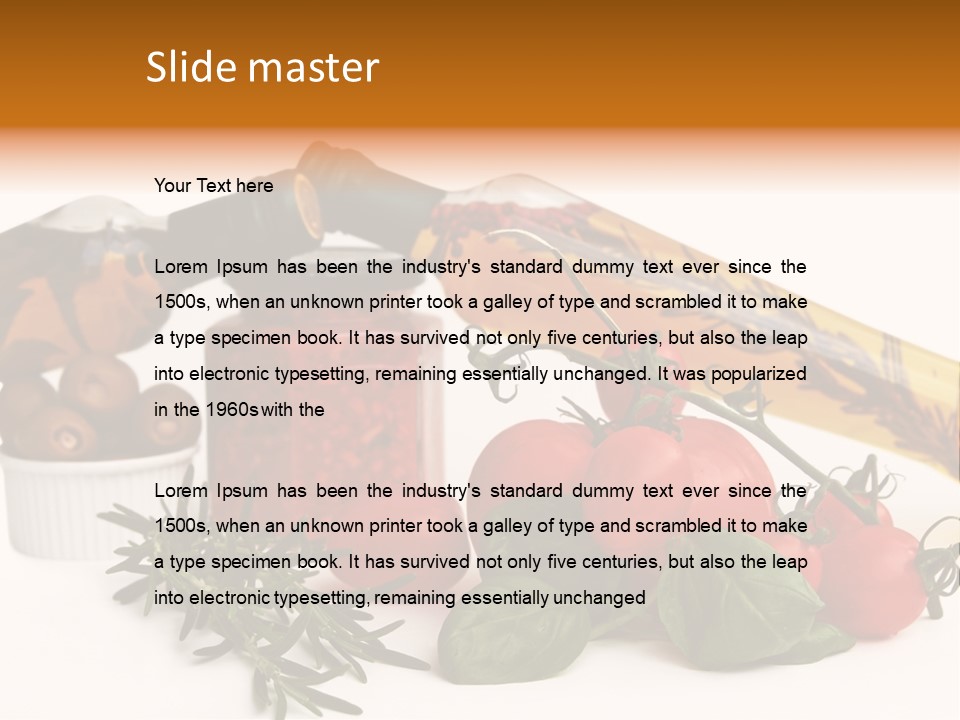 Italy Herb Ingredient PowerPoint Template