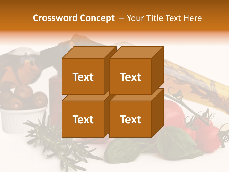 Italy Herb Ingredient PowerPoint Template