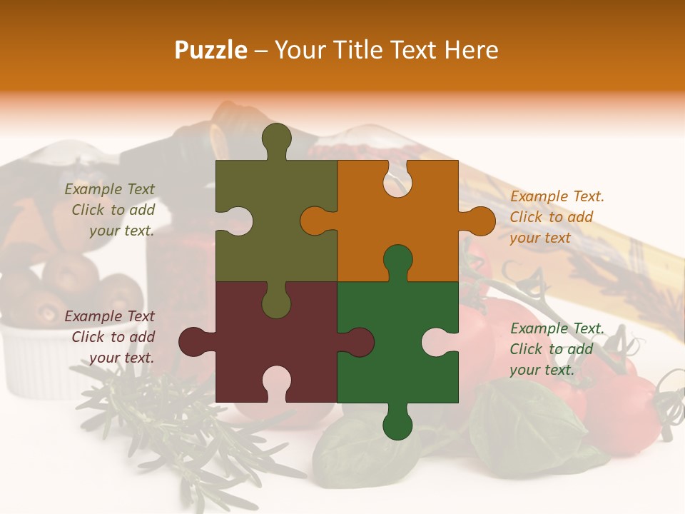 Italy Herb Ingredient PowerPoint Template