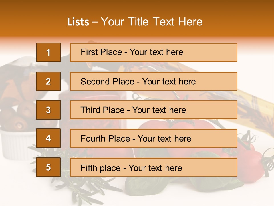Italy Herb Ingredient PowerPoint Template