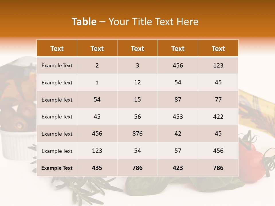 Italy Herb Ingredient PowerPoint Template