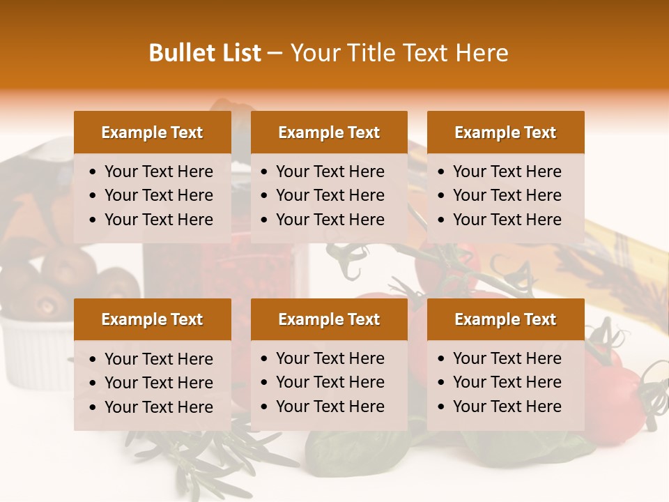 Italy Herb Ingredient PowerPoint Template