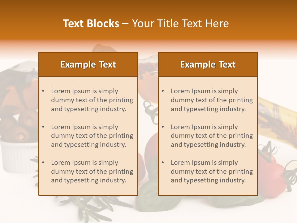 Italy Herb Ingredient PowerPoint Template