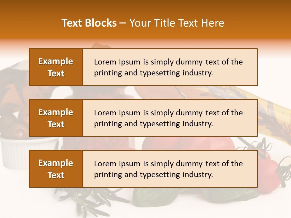 Italy Herb Ingredient PowerPoint Template